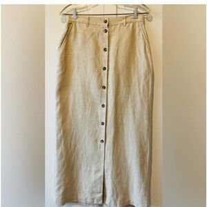 SOLD - Linen Maxi Skirt - Jones New York Sport